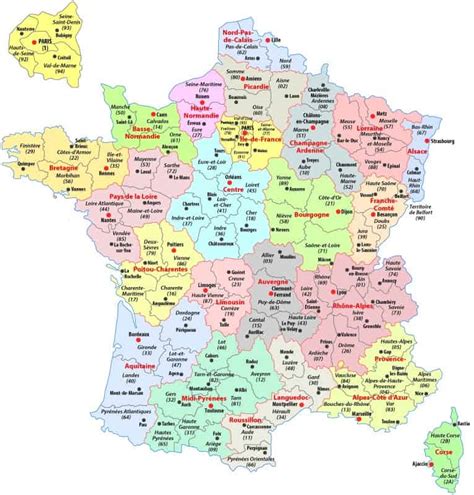 France Political Map Regions Geography And Facts Mappr