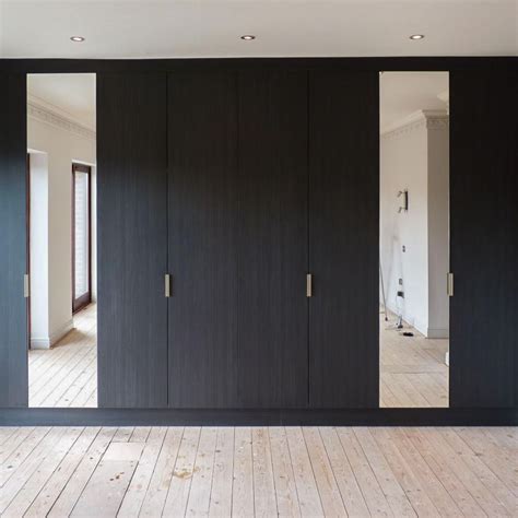Black Wardrobe Fitted Bedroom Furniture Bedroom Closet Design