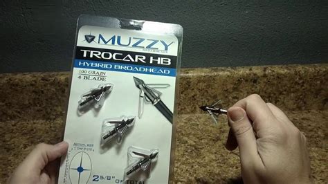 Muzzy Trocar Hb Hybrid Broadhead Product Review Youtube