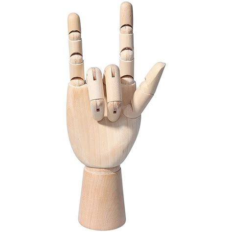 Art Wooden Hand Youthful Wood Mannequin Hand Realistic Wooden Hand