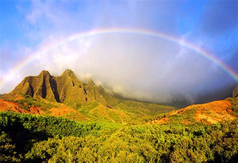 Kalalau Sunset Rainbow Kauai Photograph By Kevin Smith