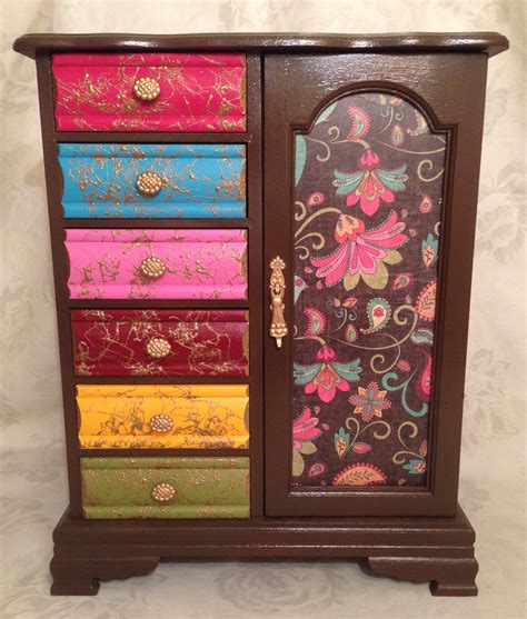 Old Jewelry Box Repainted Painted Furniture Old Jewelry Repainting