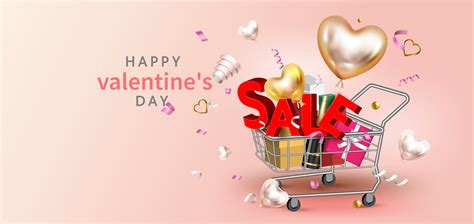Happy Valentines Day Sale Promotion Banner 692232 Vector Art At Vecteezy