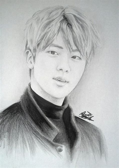 Bts Fanart Jin Gesicht Zeichnungen Zeichenvorlagen Zeichnung Bleistift