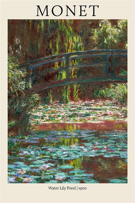 The Water Lily Pond 1900 Painting By Claude Monet Fine Art America