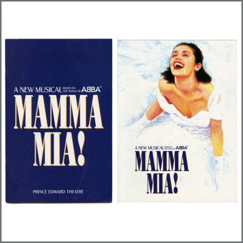 B27229 Abba 1999 Mamma Mia Prince Edward Theatre World Premiere Programme And Booklet Uk Tracks