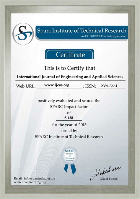 International journal innovative research in science & engineering (ijirse) is an online journal in english published monthly for scientists, engineers and research scholars. Home | IJEAS | Academia and Qualis indexed Journal