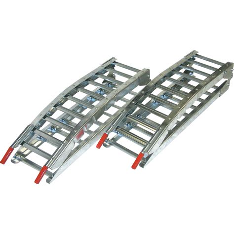 West Folding Arched Hybrid Loading Ramp Set 1400 Lb Capacity 7ftl