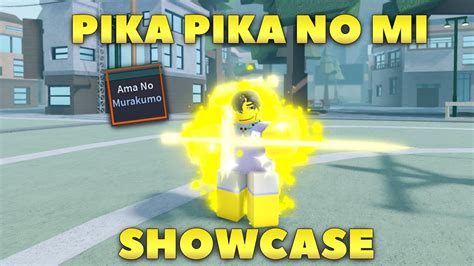 Exclusive Pika Pika No Mi Skin Showcase In A Universal Time Youtube
