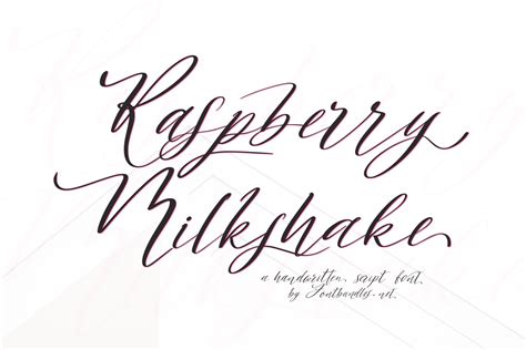 Raspberry Milkshake Script Font