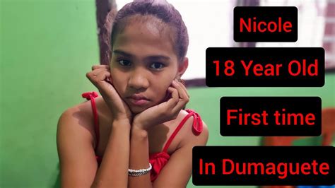 Young Filipina Nicole 18 Year Old First Time In Dumaguete City