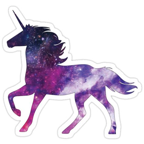 Fancy Unicorn Galaxy Stickers By Customsbyt Redbubble