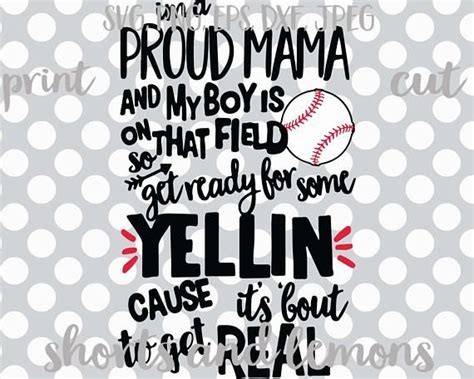 Baseball Svg Baseball Mom Svg Mom Dxf Svg Eps Png Baseball Mom Quotes Baseball Svg Baseball Mom
