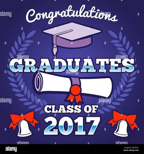 Students Congratulating Graduation Vector Background Graduates