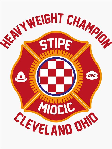 Shop for him latest apparel from the official ufc store. "Stipe Miocic" Sticker by mattcox123 | Redbubble