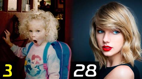 Taylor Swift Transformation From 1 To 28 Years Then