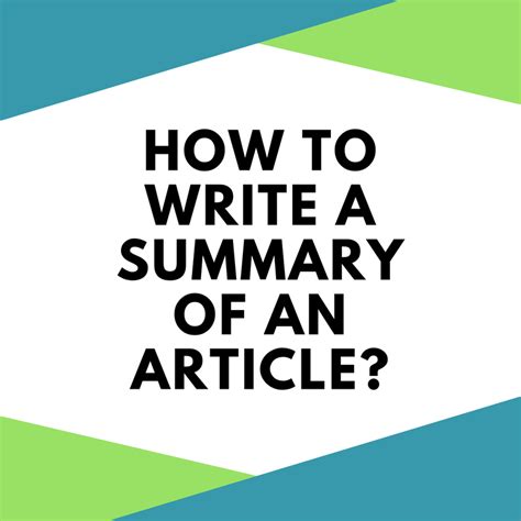 It helps in grabbing the attention and convincing the readers. How to Write a Summary of an Article? - PHDessay.com