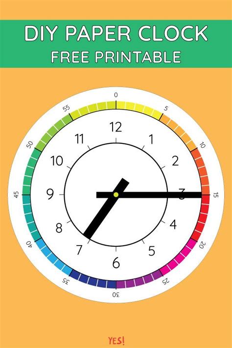 Learn About Time Printable Clock Template Yes We Made This In 2021