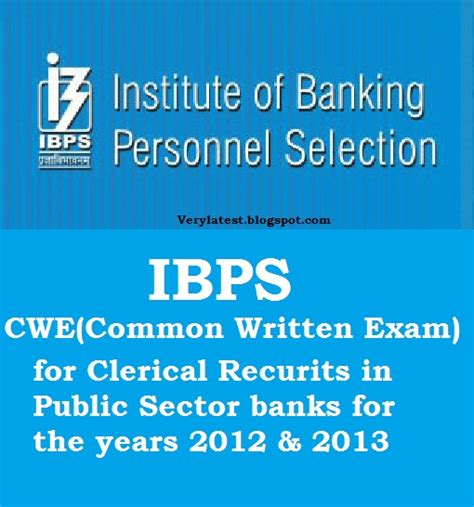 The ibps po preliminary exam will be conducted on october 3, 10, and 11, check out the complete details about the ibps recruitment, ibps notification, eligibility, and exam pattern on this page. Very Latest: IBPS CWE for Clerical recruits in Public ...