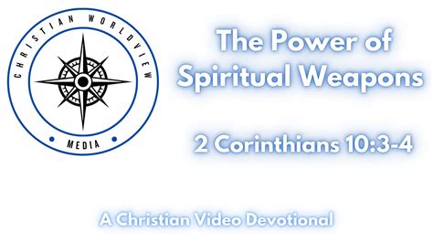 The Power Of Spiritual Weapons Youtube