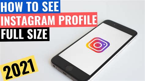 How To View Instagram Profile Picture Full Size Youtube