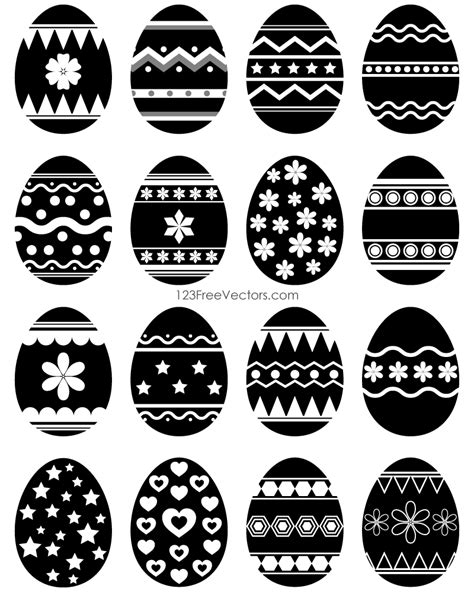 Easter Egg Vector Black And White Easter Egg Art Easter Eggs Egg Vector