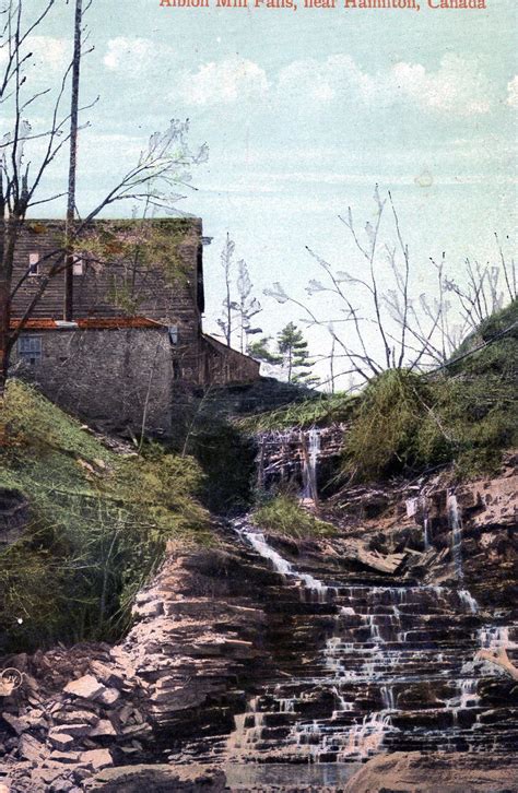 Mill at Albion Falls, Hamilton, Ontario, Canada, 1911 | Hamilton ontario canada, Ontario city ...