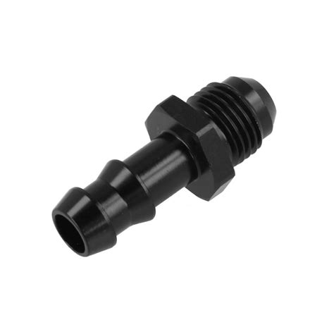 An6 To 38 9mm 10mm Black Push Barb Hose Tail Straight Fitting An6
