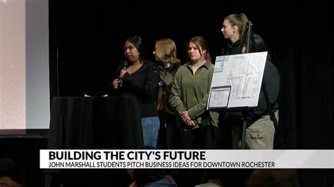 John Marshall Student Pitch Business Ideas For Downtown Rochester Abc