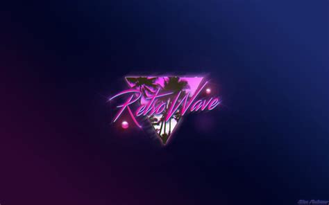 New Retro Wave Synthwave Neon 1980s Typography