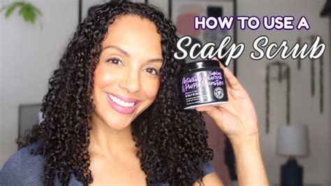 how to use a scalp scrub on curly hair quick and easy discocurlstv youtube