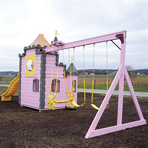 Princess Palace Amish Playset Outdoor Castle Cabinfield