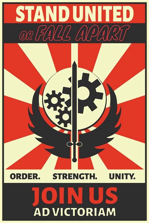 Oc Brotherhood Of Steel Propaganda Poster Fallout