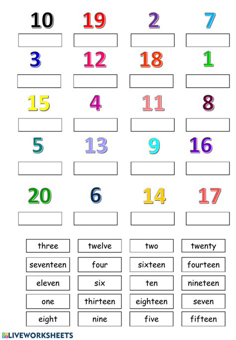 Numbers In English 1 To 100 Exercises Pdf