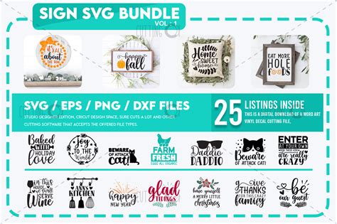 Sign Svg Bundle Vol 1 Graphic By Delart · Creative Fabrica