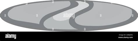 Road Landscape Icon Black Monochrome Style Stock Vector Image Art Alamy