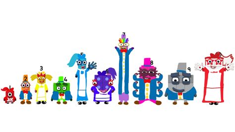 Numberblocks Wonderland Outfits By Alexiscurry On Deviantart