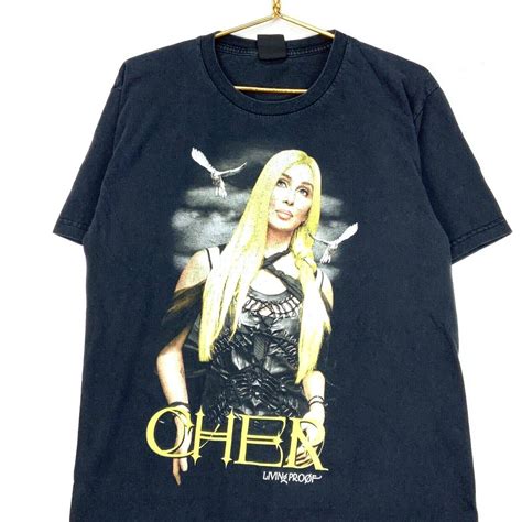 Giant Cher Living Proof Farewell Tour Giant Vintage T Shirt Large