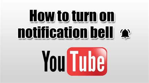 Guide On How To Enable Notification Bell On Youtube Youtube