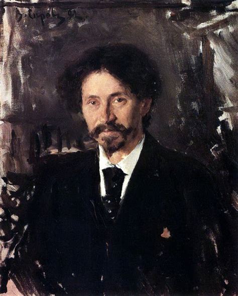 Portrait Of The Artist Ilya Repin 1892 — Valentin Serov