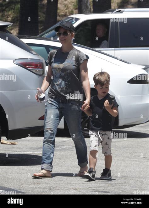 Jillian Michaels Out And About With Her Son Phoenix In Malibu