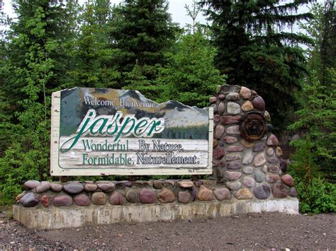 Welcome Jasper Wonderful By Nature Alberta Welcome Signs On