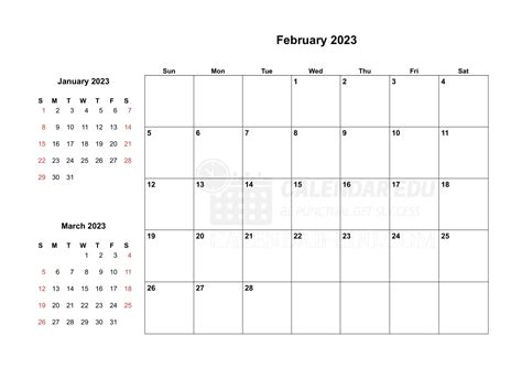 February 2023 Calendar Printable Free 2023 Blank Template