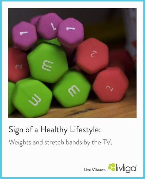 Sign Of A Healthy Lifestyle—weights And Stretch Bands Healthy Living