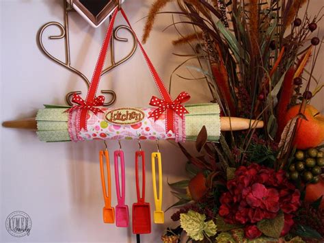 A Scraphappy Southernbelle Altered Rolling Pin Kitchen Decor