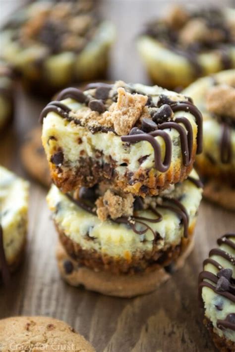 Chocolate Chip Cookie Cheesecakes Crazy For Crust