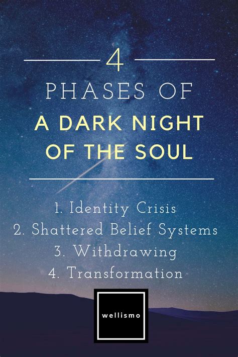 the 4 phases of a dark night of the soul dark night dark soul quotes dark night quotes