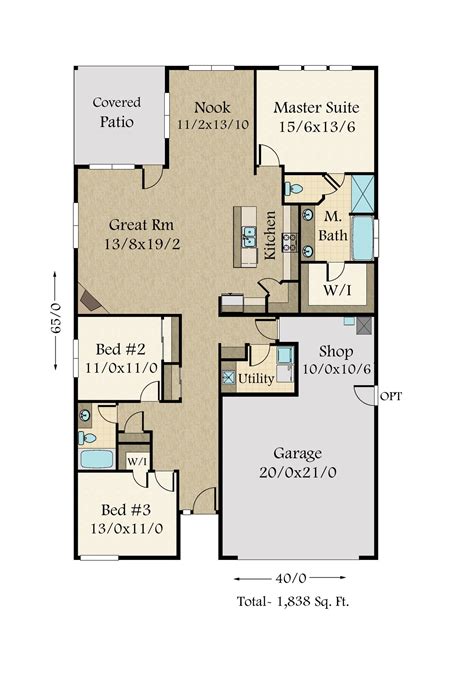 Small House Design With Blueprint Plans Plan Floor Bedroom Kitchen Open