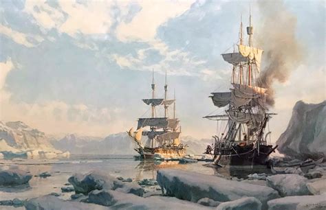 Whaling In The Arctic 1978 By John Stobart For Sale On Art Brokerage