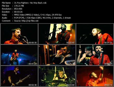 Foo Fighters No Way Back Download Music Video Clip From Vob Collection Hot Video May 2006